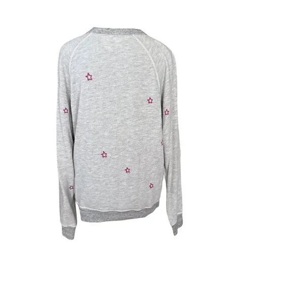 The Great Gray Star Pattern Long Sleeve Sweater Womens - Picture 5 of 8